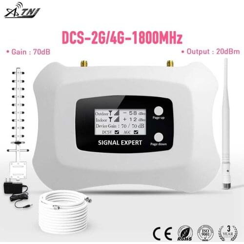 New generation fashionable Yagi 1800MHz 2g 4g mobile signal booster cellular amplifier 2g 4g DCS cellular signal repeater Kit