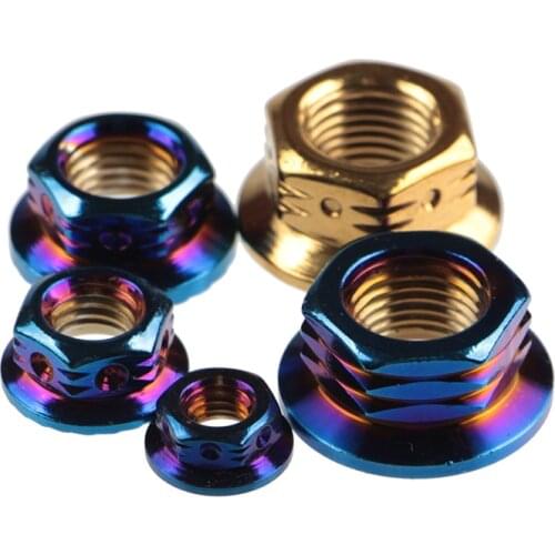 Screw nut M6/M8/M10/M12 Motorcycle electric car scooter universal fixed stainless steel modified front wheel nut