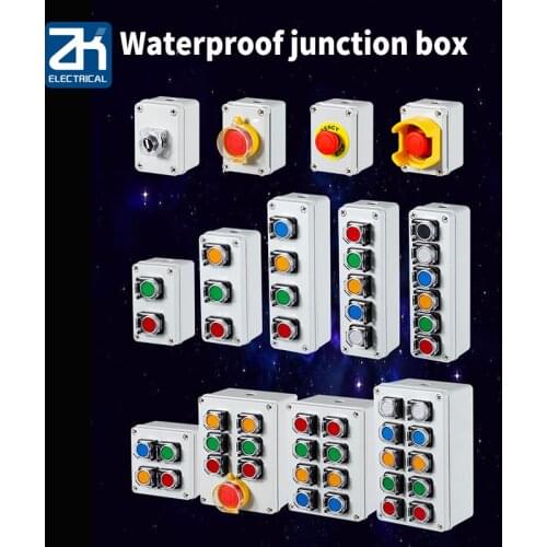 Indoor and outdoor button box Emergency stop start switch Power reset alarm iron door elevator motor Electrical control box