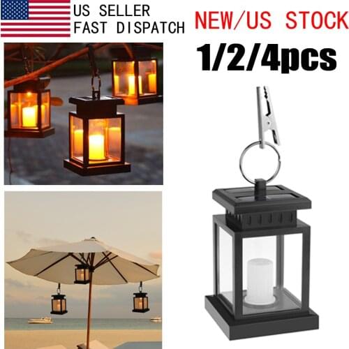 Waterproof Solar Lights For Garden Decoration Flickering Flameless Candle Outdoor Lighting Smokeless Solar Lantern For Camping