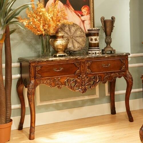 High quality marble top cabinet console table for classical home furniture Marble TOP ตู้โต๊ะคอนโซล GH186