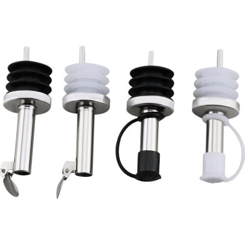 Hot Sale Household Practical Stainless steel wine Olive Oil Pourer Dispenser Spout Glass Bottle Pourer Kitchen Accessories
