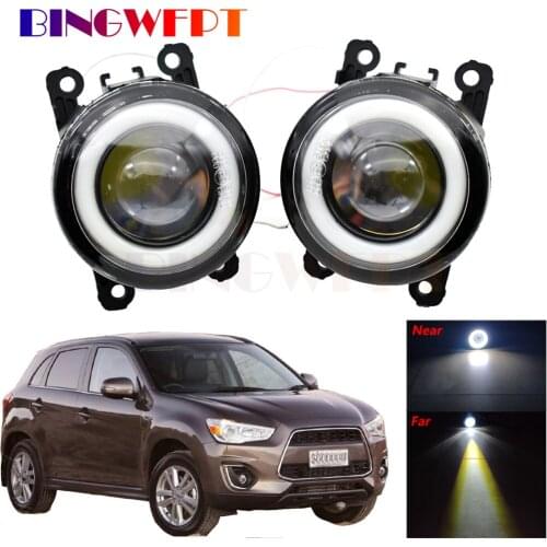 2 X Car Accessories LED Bulb Fog Light COB Angel Eye DRL Daytime Running Light H11 For M-itsubishi ASX 2013 2014