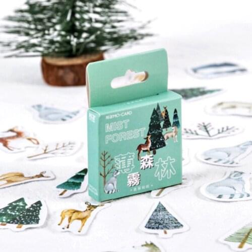 45 pcs/Lot Christmas Tree Cute Paper Sticker DIY Decorative Scrapbook Journal Planner Stickers Kawaii Stationery School Supplies