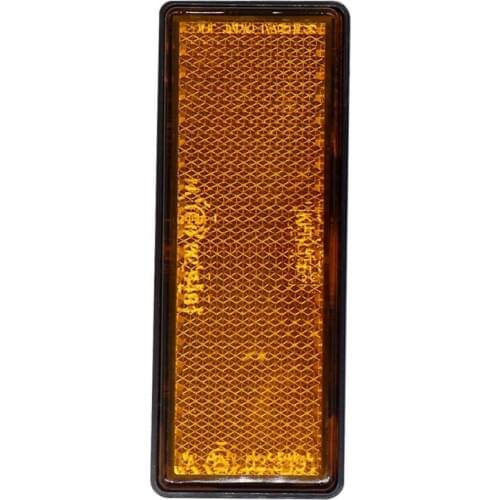 Car Lights 10pcs/set Amber Orange Stick on Adhesive Reflectors Warning Mark Reflective Tape IP67 for Trailer Truck