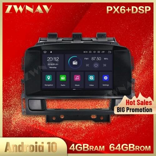 PX6 4+64G touch screen Android 10.0 Car Multimedia Player for OPEL Vauxhall Holden Astra J 2010+ Gps Navi radio Stereo head unit