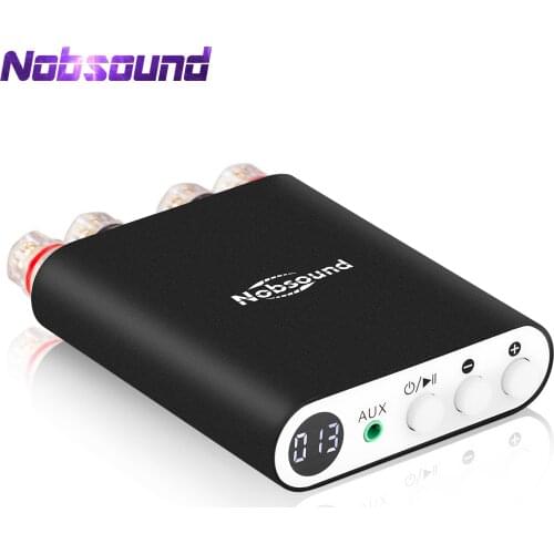 Nobsound TA-21 Mini Bluetooth 5.0 DSP Digital Amplifier Stereo Audio Receiver TPA3221 Integrated Power Amp 100W+100W