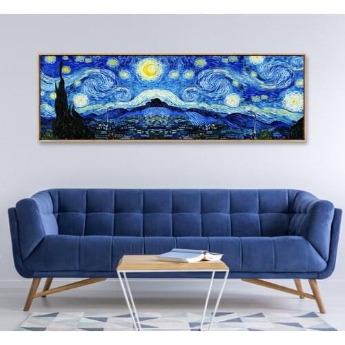 HAOSHUANDA Classic Van Gogh Abstract Prints Oil Paintings on Canvas Wall Art Pictures Posters for Bedroom Living Room Home Decor