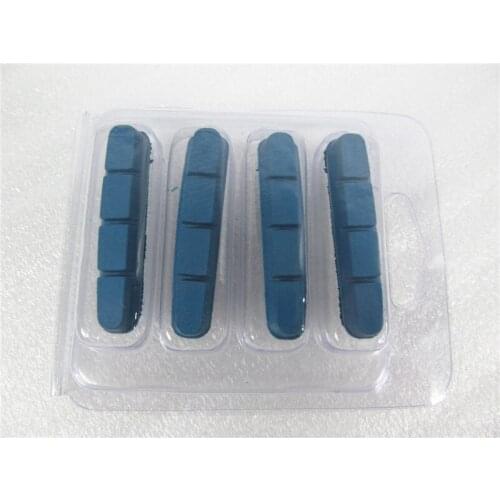 Good performance ! Cheapest Farsports Blue brake pads for road bicycle wheels , water proof 55mm road bike Stopping pads