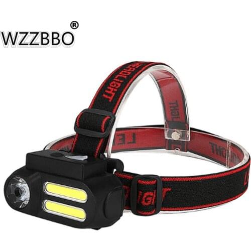 Multifunctional Outdoor Headlight USB Interface COB Outdoor Rechargeable Headlight Headlight Household Overhaul Headlight
