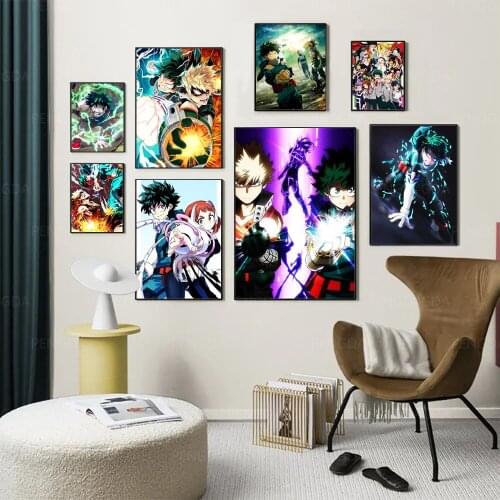 Modular Pictures Home Decoration Japanese Animation Wall Art Modern Canvas Prints Cartoon Painting For Bedroom Poster No Frame