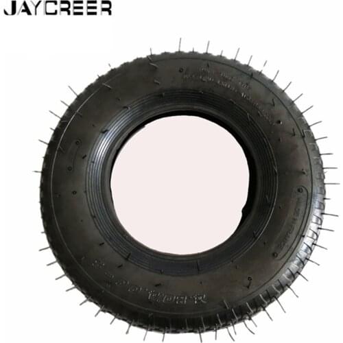 JayCreer 1PCS 4.00/4.80-8" Inflatable Out Tire For Garden Carts SnowBlower Mowers Hand Truck Wheelbarrow Kid ATV GoCart