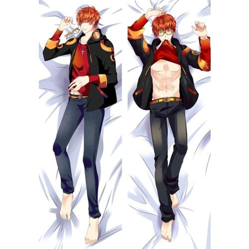 Galgame Mystic Messenger hot anime Characters cool boy Jumin Han & Zen & 707 Dakimakura Pillow Cover Body Pillowcase