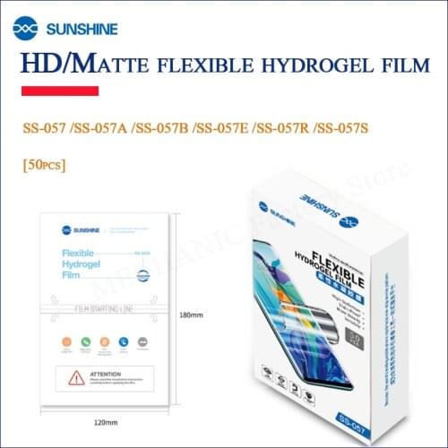 Newest SUNSHINE SS-057 Flexible hydraulic film for mobile phone Screen Front Film Cut For SS-890C Cutting Machine with cut code