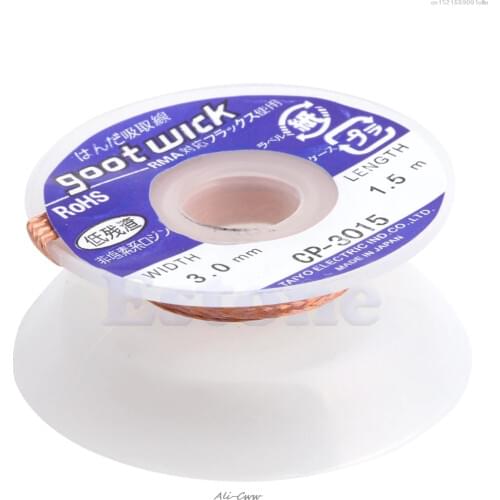 2018 5 ft 3mm Desoldering Braid Solder Remover Wick CP-3015