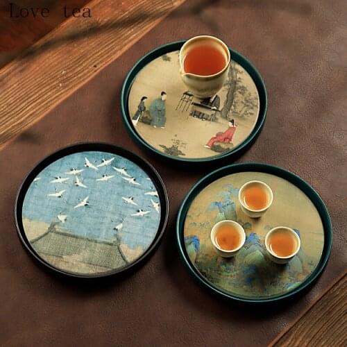 Original quick-drying absorbent tea tray dry coffee table ceramic pot household ferry tray office creative water storage tray