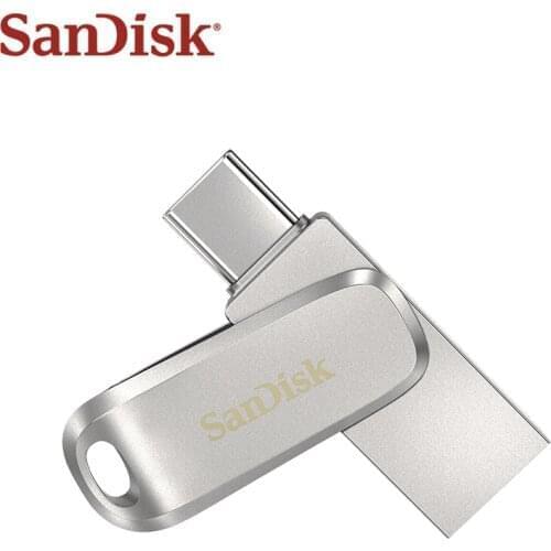 Original SanDisk Luxe Dual Drive USB 3.1 512GB 1TB Memory Stick USB Type A Type C OTG Flash Drive Max 150MB/s Pendrive For PC