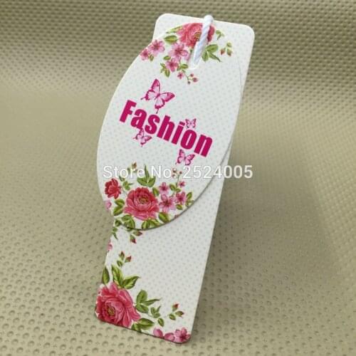 Custom shape cutting tag/round clothing paper hang tag/garment tags printing/clothing printed labels/cute high-quality hang tags