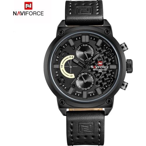 Direct Selling NAVIFORCE Best Selling Watch Men Military Sport 24 Hours Day Display Luminous Waterproof Business Quartz Watches