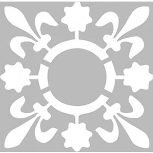 Artikel Damask Frame Stencil Design 30x30 cm wall graphics gráficos de parede настенная графика