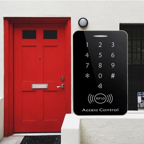M203SE RFID Standalone Touch Screen Access Control Card Reader With Digital Keypad 10pcs Keys Card For Home Apartment Factory
