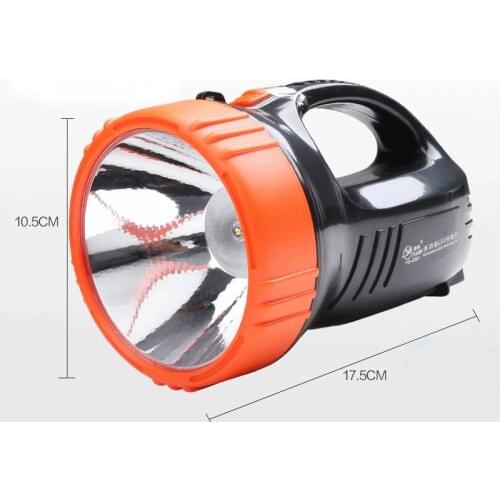 LED searchlight flashlight strong light charge long shot portable outdoor lighting emergency home torch built-in battery