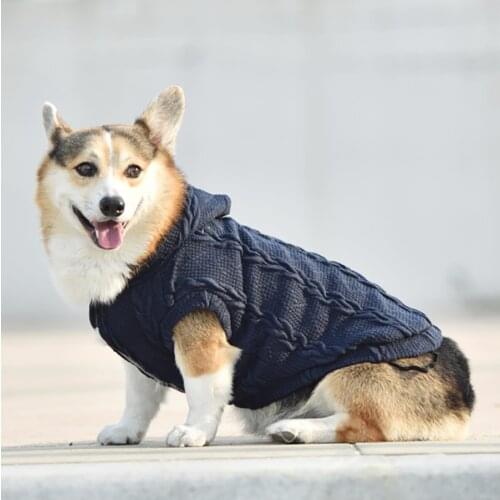 Pet Dog Sweater Winter Warm Dog Clothes Cat Clothes Dog Warm Coat for French Bulldog Small Medium Pet Dog Clothes