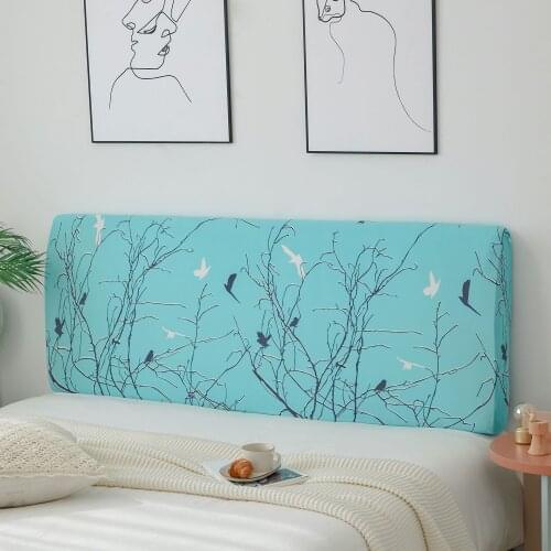 Universal Bed Head Cover Nordic Geometry Bed Cover Full Enclosed Elastic Dust-proof Bed Head Cover/ Protective Cover