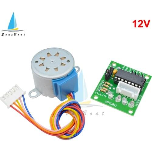 28BYJ-48 12V 5V 4 Phase DC Gear Stepper Motor + ULN2003 Driver Board for Arduino DIY Kit