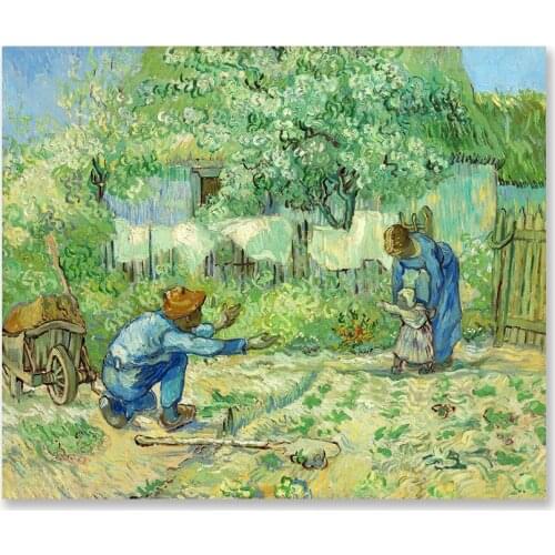 5D DIY Diamond Painting First Steps Van Gogh Wall Art Pictures Full Square Round 3D Embroidery Diamond Mosaic Stitch Home Decor