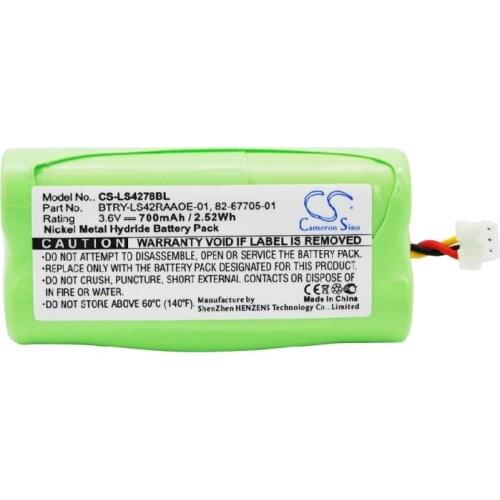 Cameron Sino 700mah battery for SYMBOL DS6878 DS6878-SR LS4278 LS4278-M 82-67705-01 BTRY-LS42RAAOE-01 batteries