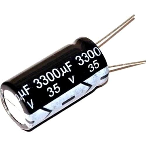 5pcs 35V 3300uf volume 16x25mm aluminum electrolytic capacitor