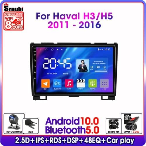 Android 10.0 2 Din For Haval Great Wall H3H5 2011-2016 RDS DSP IPS Car Radio Multimedia Video Player 4G NET WIFI GPS Navigation