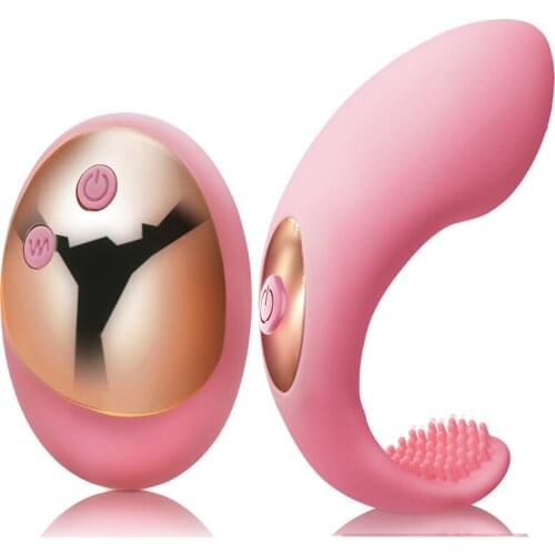 Wireless remote control 10 frequency vibration waterproof brush design Vagina clitoris anal massage female masturbation vibrator