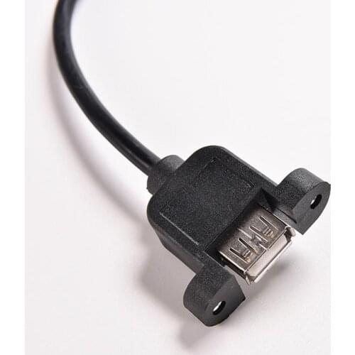 Molded Panel Mount Extention Port Cable USB 2.0 Male to Female Panel JETTING 30CM USB 2.0 A Male to USB2.0 A Female Extension