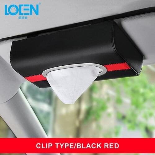 LOEN Car Sun Visor Tissue Paper Box Hanging Holder Universal Auto Seat Back Paper Napkin Seat Back Bracket Auto Accessories