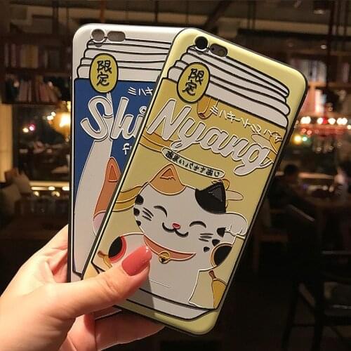 Cartoon Cat Dog Matte Phone Case for Samsung S10e S8 9 10 20 21 Ultra Plus Note8 9 10 20 Ultra 3D Emboss Phone Cases