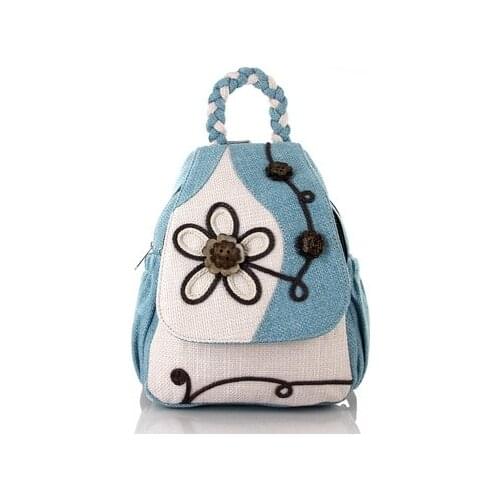 Nice fashion women shopping string appliques casual backpacks!Hot national prints lady cover backrack Top original Hasp backruck