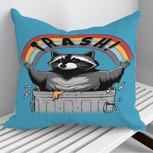 As long as we have Trash Throw Pillows Cushion Cover On Sofa Home Decor 45*45cm 40*40cm Gift Pillowcase Cojines Dropshipping