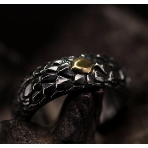 New original design hand-made black dragon ring to send boyfriend to send girlfriend couple holiday party gifts