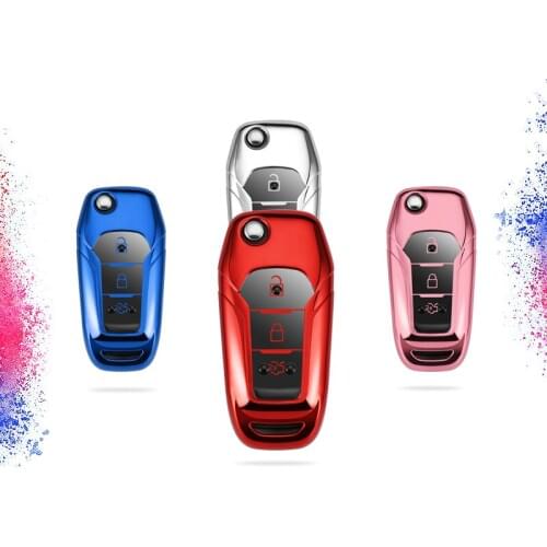Durable New Soft TPU Car Key Protect Case For Ford Fusion Fiesta Escort Mondeo Everest Ranger Auto Full Cover Shell Accessories