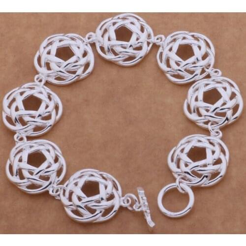 Wholesale High quality silver plated Fashion jewelry Bangles bracelet WB-101