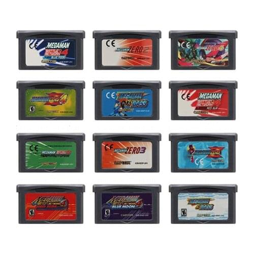 Superior 32 Bit Video Game Cartridge Memory Card for Nintendo GBA Mega Man English Language Edition