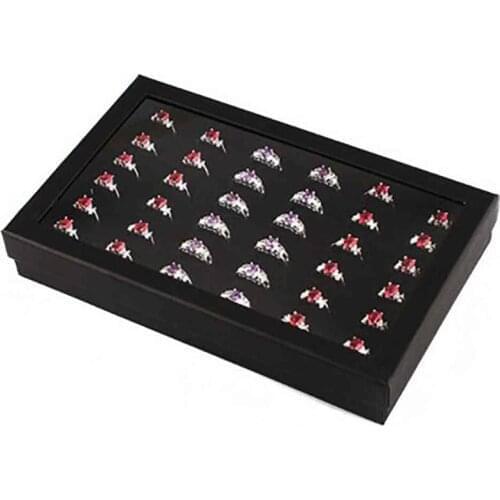 Transparent Ring Box 2021 Hot Sale 36 Eyes Ring Box Earring Box Jewelry Box Earrings Badge Pendant Jewelry Packaging Box