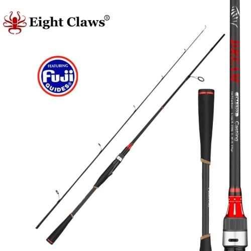 EIGHT CLAWS Dream Series Lure Fishing Rod ML M MH Power 2.1M 1.8M FUJI Guide 2 Sections High Carbon Spinning Casting Rod
