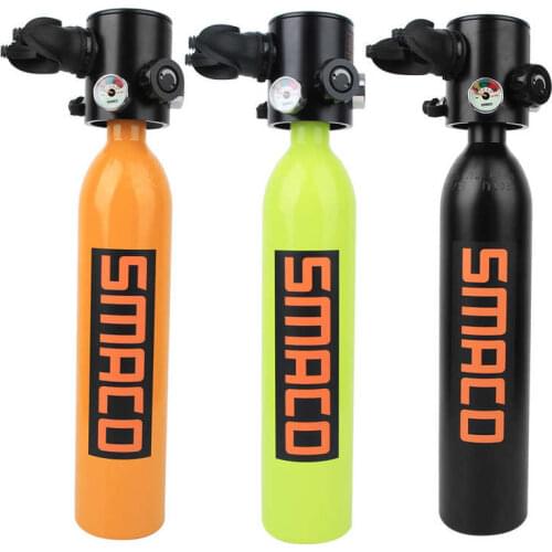 S500 0.7L Diving Oxygen Tank Constant Pressure Diving Oxygen Cylinder Respirator Anti-Lost Rope Breathing Head Wrench Equipment