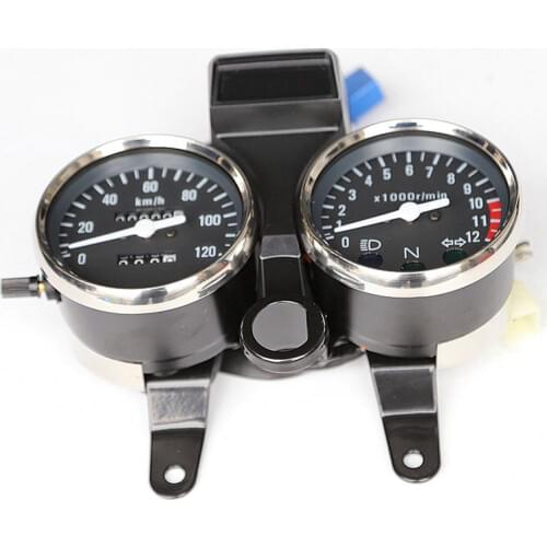 Free shipping motorcycle GN125 speedometer Meter gauge moto tacho clock for Suzuki 125cc GN 125 speedo meter indicator parts