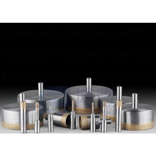 Straight shank glass sintered diamond core drill bits Diameter:3~250MM. Shank diameter 10mm