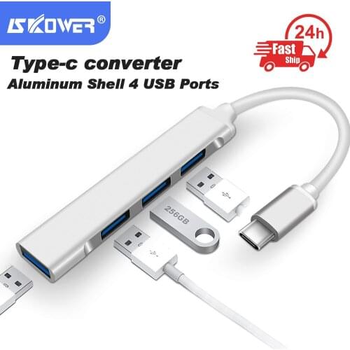Type C 3.0 USB C HUB 3.0 4 Port Multi Splitter Adapter OTG USB for Macbook Pro Air 13 15 Xiaomi HUAWEI DELL laptop Accessories