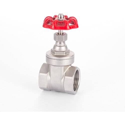 DN15-50 1/2" 3/4" 1" 1-1/4" 1-1/2" 2" BSPT Female Gate Valve 304 Stainless Steel Water Gas Oil Home Garden
